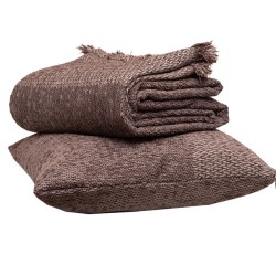 Ριχτάρι Τετραθέσιου Throws 2218 Wenge Jacquard Chenille Viopros (180x320) 1Τεμ
