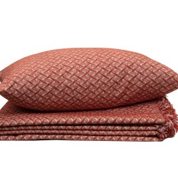 Ριχτάρι Τετραθέσιου Throws 2219 Terracotta Jacquard Chenille Viopros (180x320) 1Τεμ