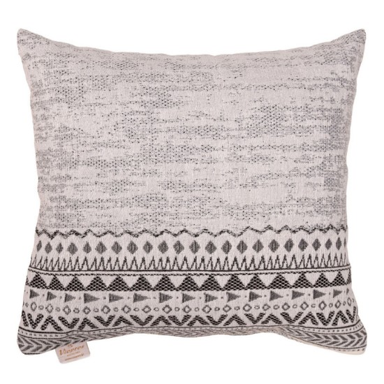 Διακοσμητική Μαξιλαροθήκη Pillows 3021 Jacquard Grey Cotton Viopros (42x42) 1Τεμ