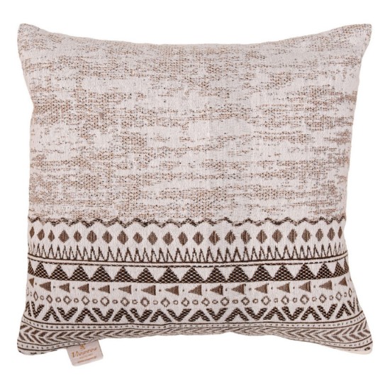 Διακοσμητική Μαξιλαροθήκη Pillows 3021 Jacquard Beige Cotton Viopros (42x42) 1Τεμ