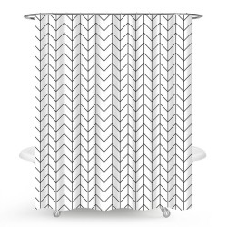 Κουρτίνα Μπάνιου Αδιάβροχη Υφασμάτινη Ζόλα Viopros (180Πx180Υ) 1Τεμ Κουρτίνα Μπάνιου Αδιάβροχη Υφασμάτινη Ζόλα Viopros (180Πx180Υ) 1Τεμ