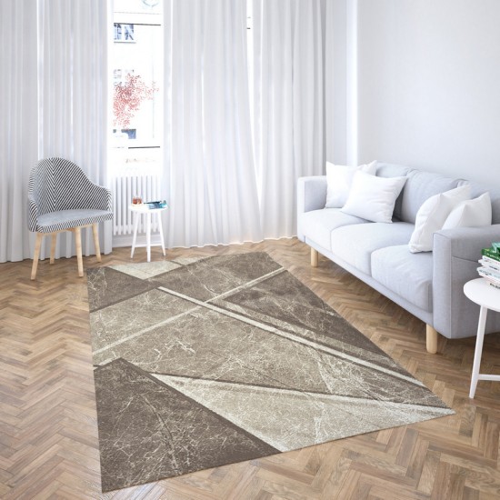 Χαλί Σαλονιού Premium Carpets Ντένβερ Beige Heatset PP Frise Viopros (200x290) 1Τεμ