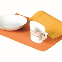 Σουπλά Σετ Δίχρωμα 590 Κίτρινο-Πορτοκαλί Cotton Viopros (32x45) 2Τεμ