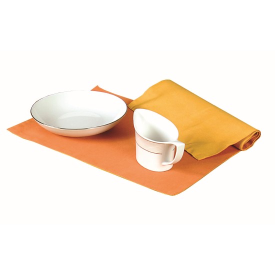 Σουπλά Σετ Δίχρωμα 590 Κίτρινο-Πορτοκαλί Cotton Viopros (32x45) 2Τεμ