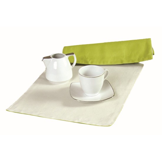 Σουπλά Σετ Δίχρωμα 590 Εκρού-Λαχανί Cotton Viopros (32x45) 2Τεμ