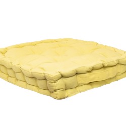 Μαξιλάρι Δαπέδου 581-31 Yellow Cotton Viopros (40x40x8) 1Τεμ