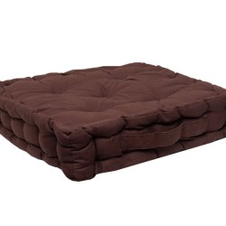 Μαξιλάρι Δαπέδου 581-33 Brown Cotton Viopros (40x40x8) 1Τεμ