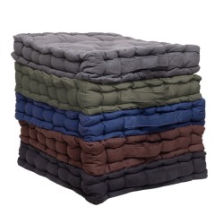 Μαξιλάρι Δαπέδου 581-33 Brown Cotton Viopros (40x40x8) 1Τεμ