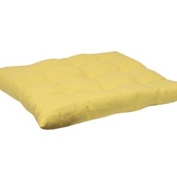 Μαξιλάρι Καρέκλας 583-28 Yellow Cotton Viopros (40x40) 1Τεμ