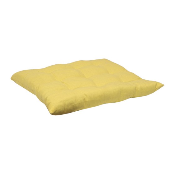 Μαξιλάρι Καρέκλας 583-28 Yellow Cotton Viopros (40x40) 1Τεμ