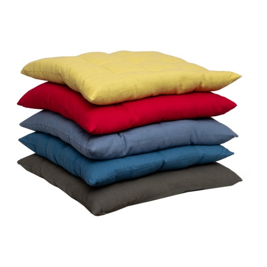 Μαξιλάρι Καρέκλας 583-28 Yellow Cotton Viopros (40x40) 1Τεμ