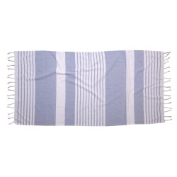 Πετσέτα Παρεό Beach Towels Γκαμπριέλα Blue Cotton Viopros (85x165) 1Τεμ
