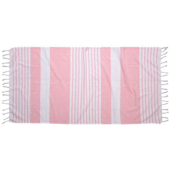 Πετσέτα Παρεό Beach Towels Γκαμπριέλα Pink Cotton Viopros (85x165) 1Τεμ