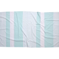 Πετσέτα Παρεό & Τσάντα Σετ Beach Towels Γκαμπριέλα Mint Cotton Viopros 2Τεμ