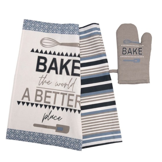 Κουζίνας Σετ 970 Blue Cotton Viopros 3Τεμ