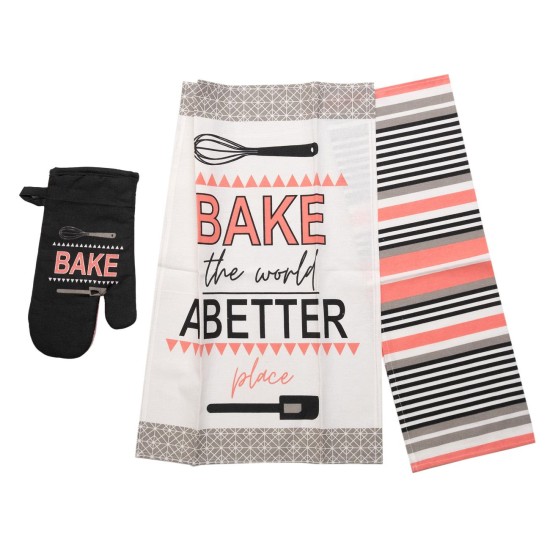 Κουζίνας Σετ 970 Coral Cotton Viopros 3Τεμ