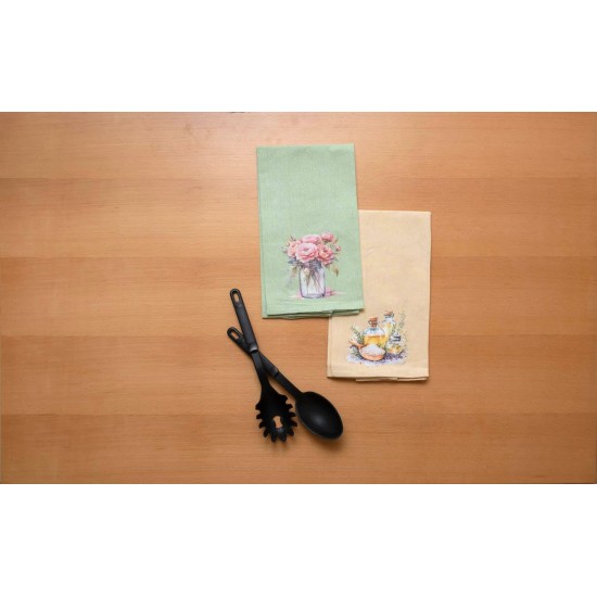 Ποτηρόπανα Σετ Kitchen 559 Cotton Viopros (45x65) 2Τεμ