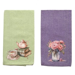 Ποτηρόπανα Σετ Kitchen 560 Cotton Viopros (45x65) 2Τεμ