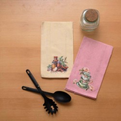 Ποτηρόπανα Σετ Kitchen 561 Cotton Viopros (45x65) 2Τεμ