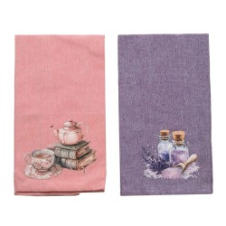 Ποτηρόπανα Σετ Kitchen 562 Cotton Viopros (45x65) 2Τεμ