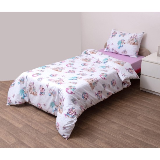 Κουβερλί Παιδικό Μονό Σετ Kids Ηρώ Cotton Viopros (160x240) 2Τεμ Κουβερλί Παιδικό Μονό Σετ Kids Ηρώ Cotton Viopros (160x240) 2Τεμ