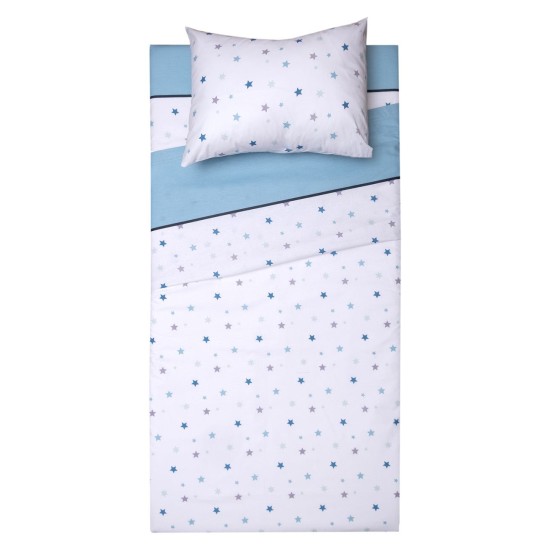 Παπλωματοθήκη Βρεφική Κούνιας Σετ Bebe Ίκαρος L.Blue Cotton Viopros (120x160) 2Τεμ Παπλωματοθήκη Βρεφική Κούνιας Σετ Bebe Ίκαρος L.Blue Cotton Viopros (120x160) 2Τεμ