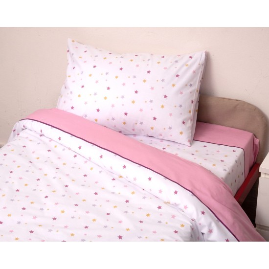 Παπλωματοθήκη Παιδική Ημίδιπλη Σετ Kids Ίκαρος Pink Cotton Viopros (180x240) 2Τεμ Παπλωματοθήκη Παιδική Ημίδιπλη Σετ Kids Ίκαρος Pink Cotton Viopros (180x240) 2Τεμ
