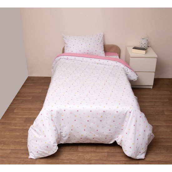 Παπλωματοθήκη Παιδική Ημίδιπλη Σετ Kids Ίκαρος Pink Cotton Viopros (180x240) 2Τεμ Παπλωματοθήκη Παιδική Ημίδιπλη Σετ Kids Ίκαρος Pink Cotton Viopros (180x240) 2Τεμ