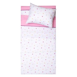 Σεντόνια Βρεφικά Κούνιας Σετ Bebe Ίκαρος Pink Cotton Viopros (120x160) 3Τεμ Σεντόνια Βρεφικά Κούνιας Σετ Bebe Ίκαρος Pink Cotton Viopros (120x160) 3Τεμ