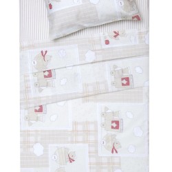 Κουβερλί Βρεφικό Κούνιας Bebe Κρις Cotton Viopros (120x160) 1Τεμ