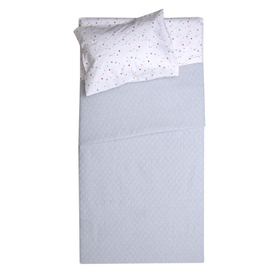 Κουβέρτα Βρεφική Αγκαλιάς Blankets Δήλος Grey Viopros (80x115) 1Τεμ