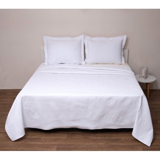 Κουβέρτα Υπέρδιπλη Blankets Δήλος White Viopros (230x270) 1Τεμ