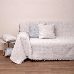 Ριχτάρι Τετραθέσιου Throws 3023 Sand Jacquard Cotton Viopros (180x320) 1Τεμ