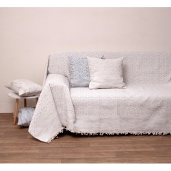 Ριχτάρι Πολυθρόνας Throws 3023 Sand Jacquard Cotton Viopros (180x150) 1Τεμ Ριχτάρι Πολυθρόνας Throws 3023 Sand Jacquard Cotton Viopros (180x150) 1Τεμ