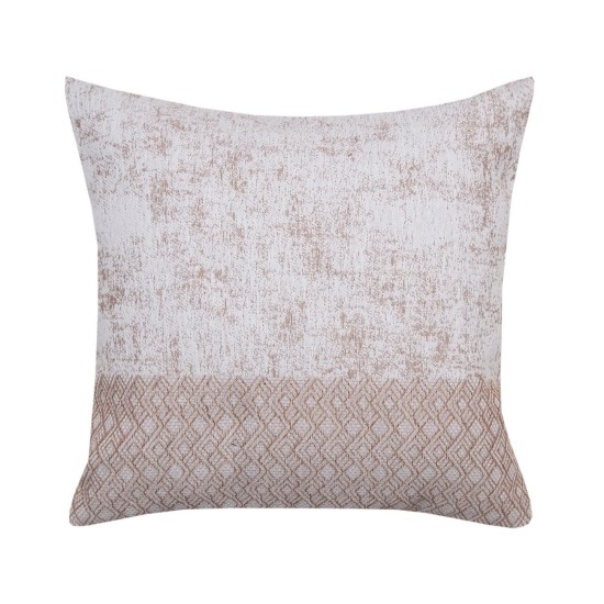Μαξιλάρι Διακοσμητικό Pillows 3024 Beige Jacquard Cotton Viopros (42x42) 1Τεμ