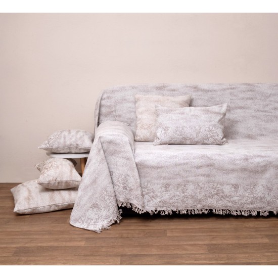 Ριχτάρι Τριθέσιου Throws 3025 Linen Jacquard Cotton Viopros (180x280) 1Τεμ Ριχτάρι Τριθέσιου Throws 3025 Linen Jacquard Cotton Viopros (180x280) 1Τεμ