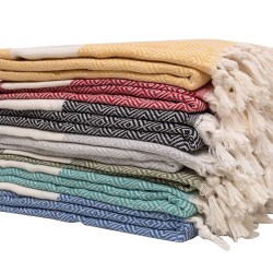 Πετσέτα Θαλάσσης Παρεό Beach Towels Summer Black Cotton Viopros (100x180) 1Τεμ