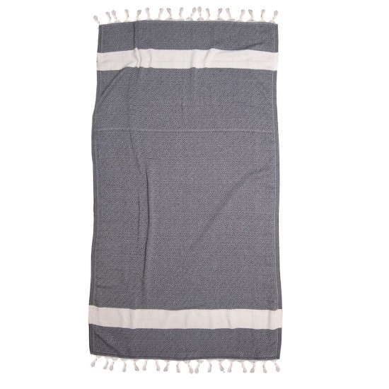 Πετσέτα Θαλάσσης Παρεό Beach Towels Summer Black Cotton Viopros (100x180) 1Τεμ