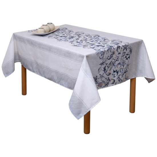 Τραπεζομάντηλο Κοχύλι Loneta Digital Print Viopros (140x220) 1Τεμ