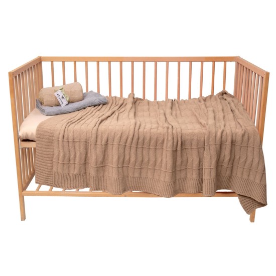 Κουβέρτα Πλεκτή Βρεφική Κούνιας Νόλαν Grey Cotton Viopros (125x170) 1Τεμ Κουβέρτα Πλεκτή Βρεφική Κούνιας Νόλαν Grey Cotton Viopros (125x170) 1Τεμ