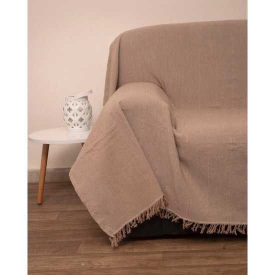Ριχτάρια Σετ Throws 1669 Beige Viopros 3Τεμ Ριχτάρια Σετ Throws 1669 Beige Viopros 3Τεμ