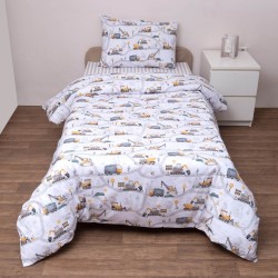 Κουβερλί Παιδικό Μονό Σετ Kids Τρακ Cotton Viopros (160x240) 2Τεμ Κουβερλί Παιδικό Μονό Σετ Kids Τρακ Cotton Viopros (160x240) 2Τεμ