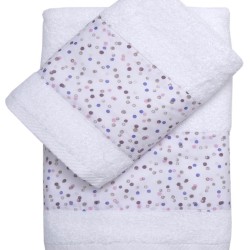 Πετσέτες Παιδικές Σετ Bath Nina Pink Cotton(Σε Συσκευασία Δώρου) Viopros 2Τεμ