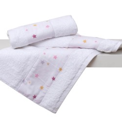 Πετσέτες Παιδικές Σετ Bath Ίκαρος Pink Cotton Viopros 2Τεμ