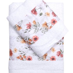 Πετσέτες Παιδικές Σετ Bath Άνοιξη Cotton Viopros 2Τεμ