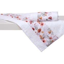 Πετσέτες Παιδικές Σετ Bath Άνοιξη Cotton (Σε Συσκευασία Δώρου) Viopros 2Τεμ