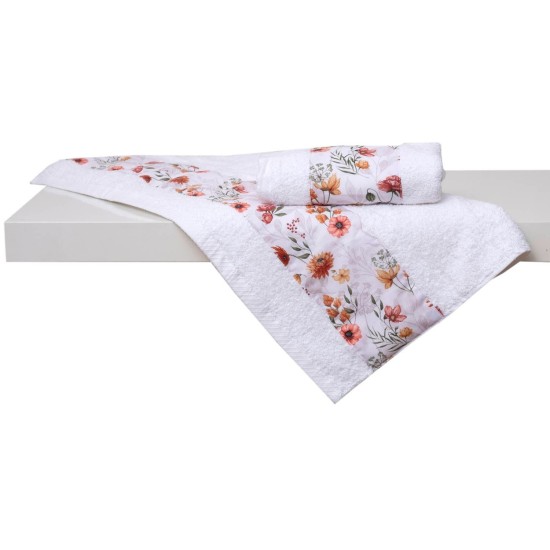 Πετσέτες Παιδικές Σετ Bath Άνοιξη Cotton (Σε Συσκευασία Δώρου) Viopros 2Τεμ