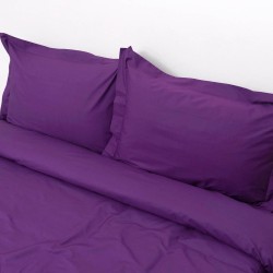 Πάπλωμα Υπέρδιπλο Σετ Superb Mauve Percale Cotton Viopros (220x240) 3Τεμ