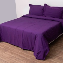 Πάπλωμα Υπέρδιπλο Σετ Superb Mauve Percale Cotton Viopros (220x240) 3Τεμ