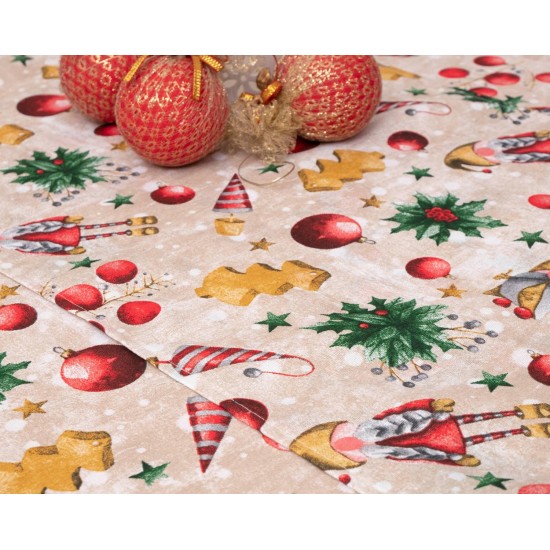Σουπλά Χριστουγεννιάτικα Σετ Christmas 4455 Loneta Viopros (32x45) 4Τεμ